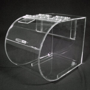 Round Faced Acrylic Bin