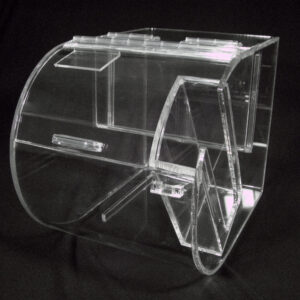 Round Faced Acrylic Bin