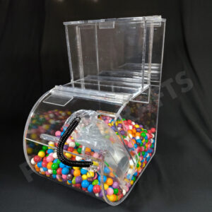 Acrylic Round Faced Gravity Bin