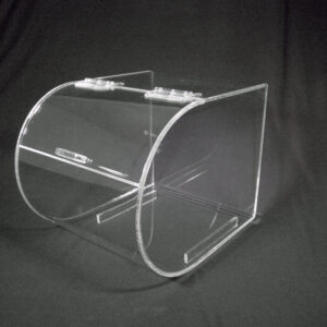 Round Faced Acrylic Bin