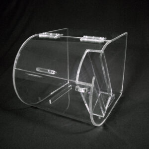 Round Faced Acrylic Bin