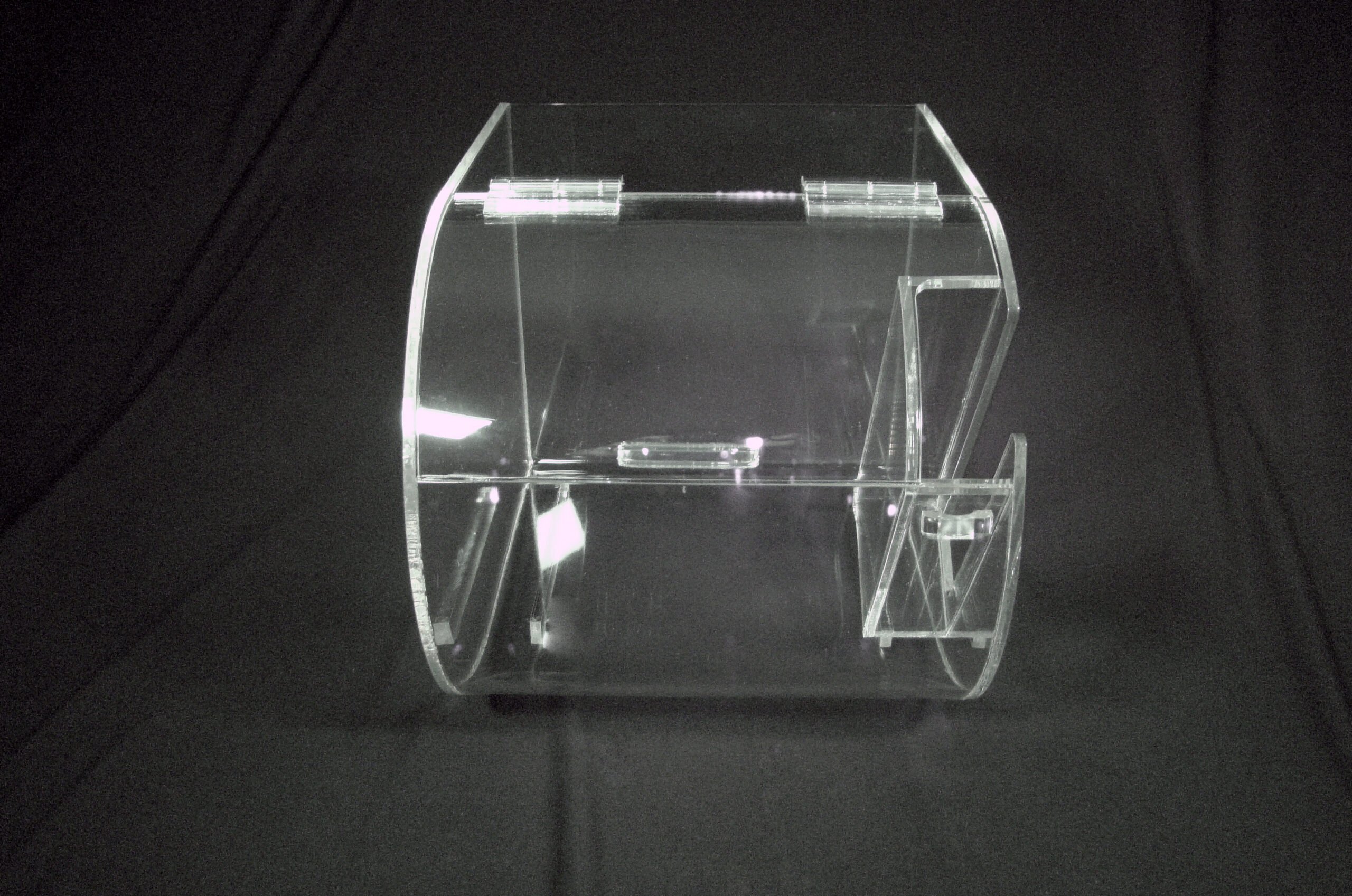 Round Faced Acrylic Bin - Image 2