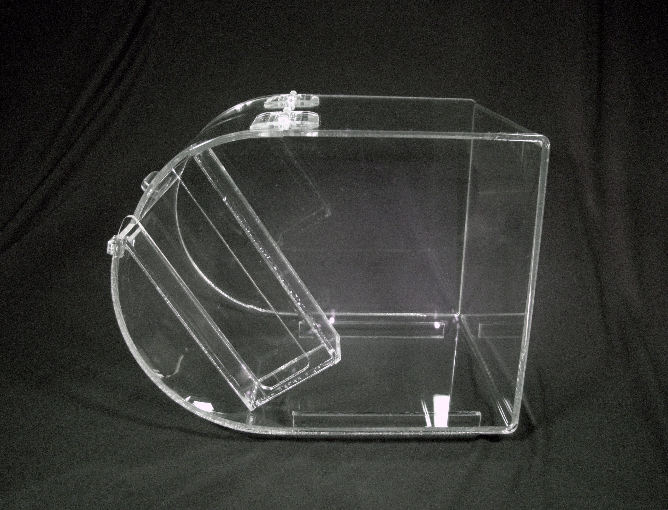 Round Faced Acrylic Bin - Image 3