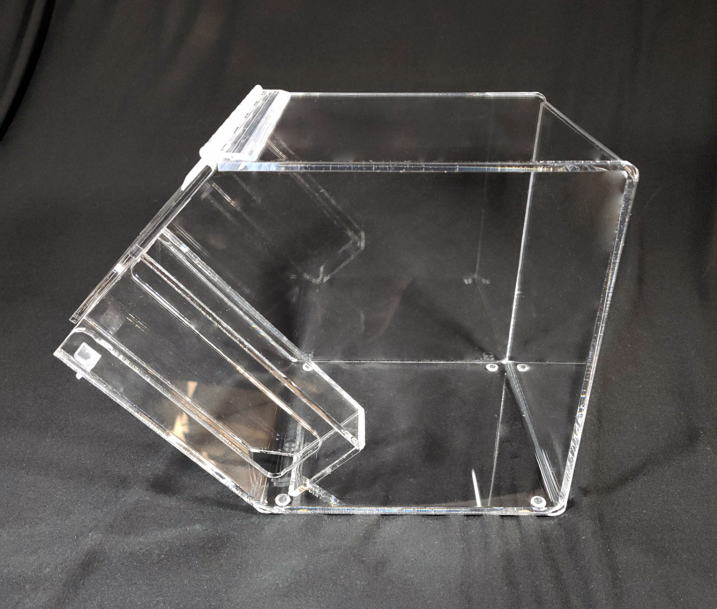 Angled Faced Acrylic Bin - Image 3